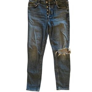 Distressed Blue Women's Jeans